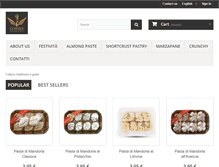 Tablet Screenshot of pasticcerialafenice.it